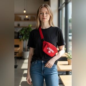 ( POPULARITY PRODUCTS) Lifeguard Red Waist Bag